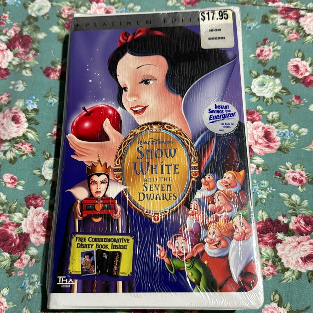 Snow White and the Seven Dwarfs 💫 Platinum Edition VHS 📼 original sealed movie